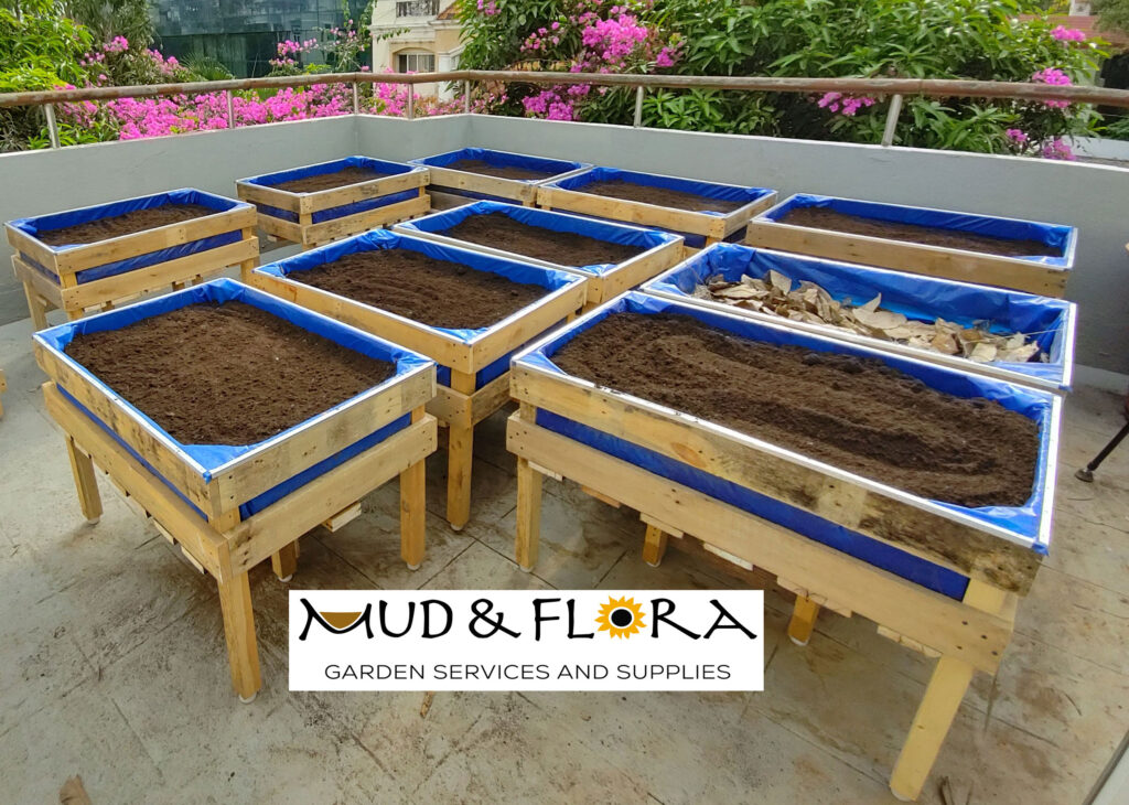 Wooden planter box