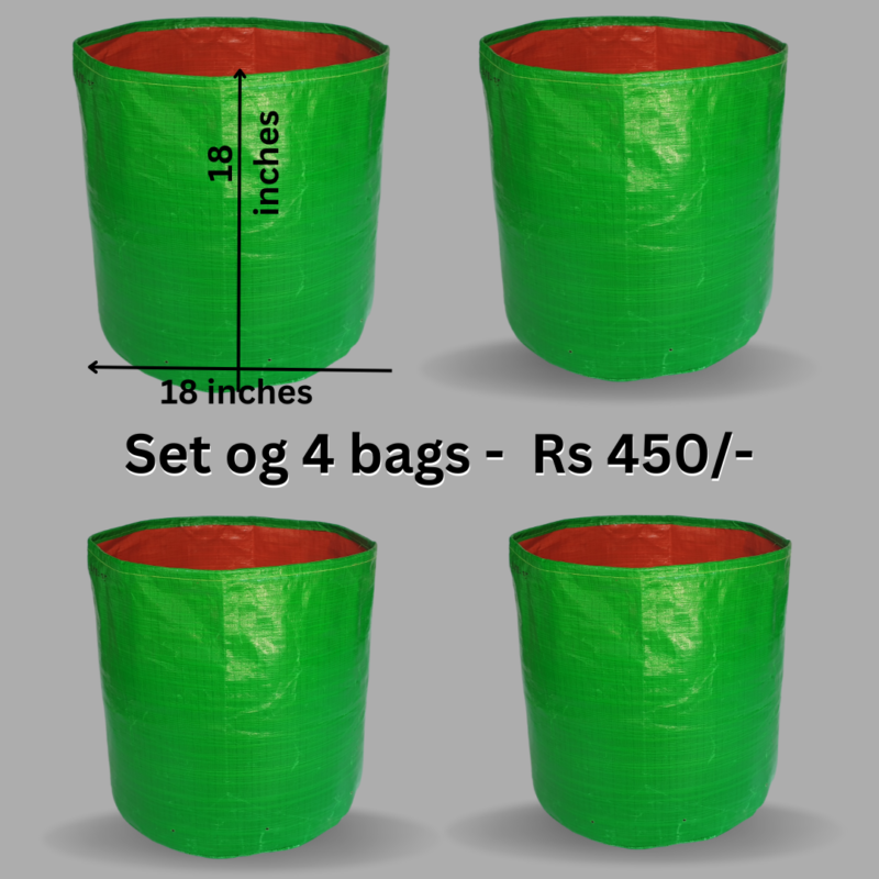 Big Round HDPE Grow bags for Trees 18 X 18 inches - Pack of 2) - Image 3